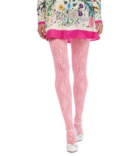 gucci pink lace tights|genuine gucci tights.